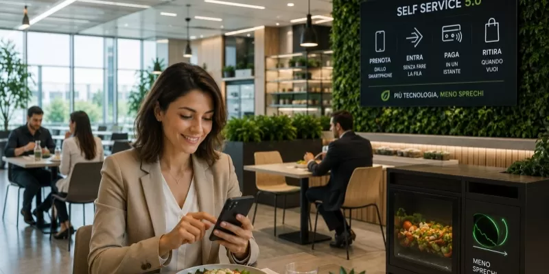 Tecnologia nelle mense collettive, Mensa self service 5.0 | Ristocloud